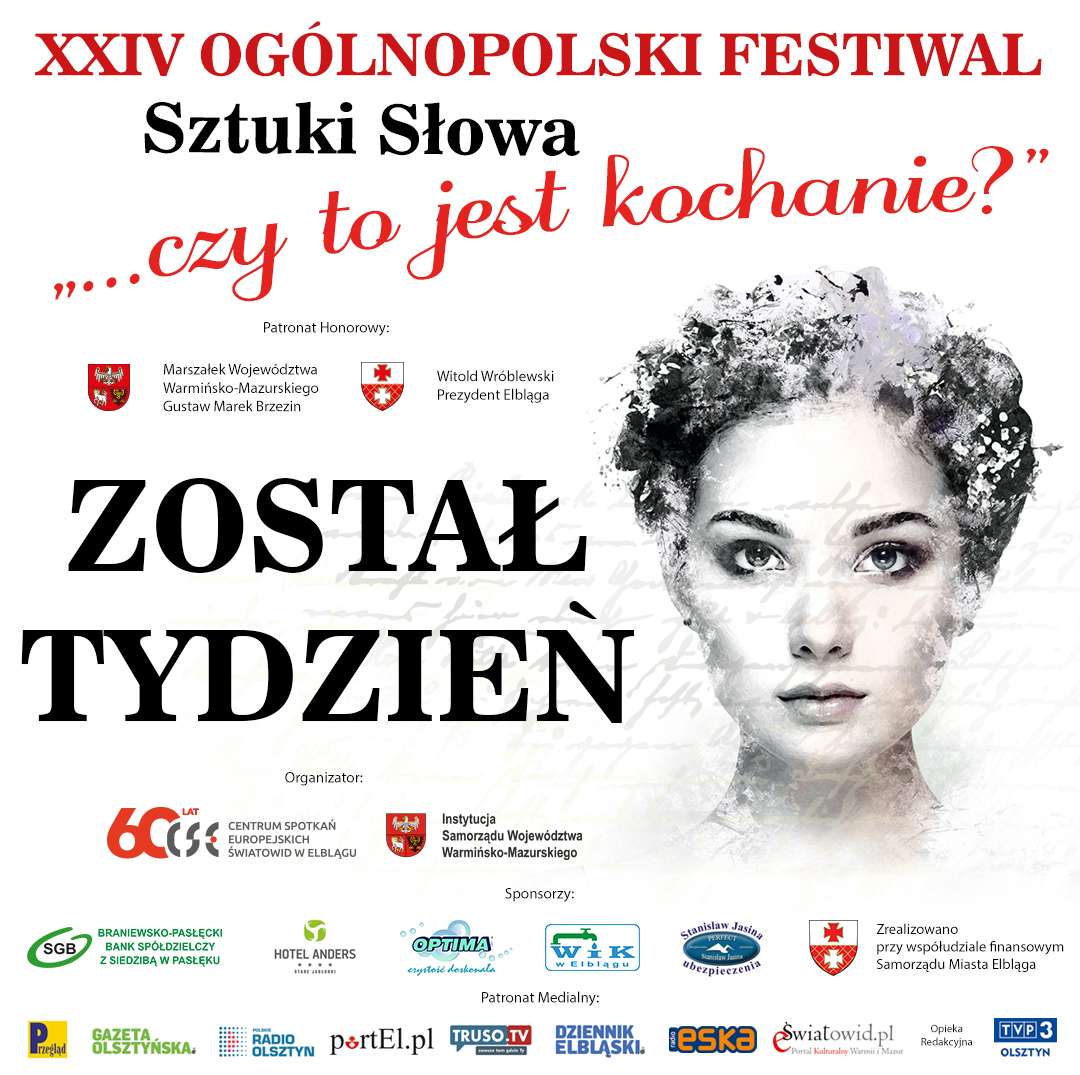 Ogólnopolski Festiwal Sztuki Słowa „...czy to jest kochanie?” już w najbliższą sobotę