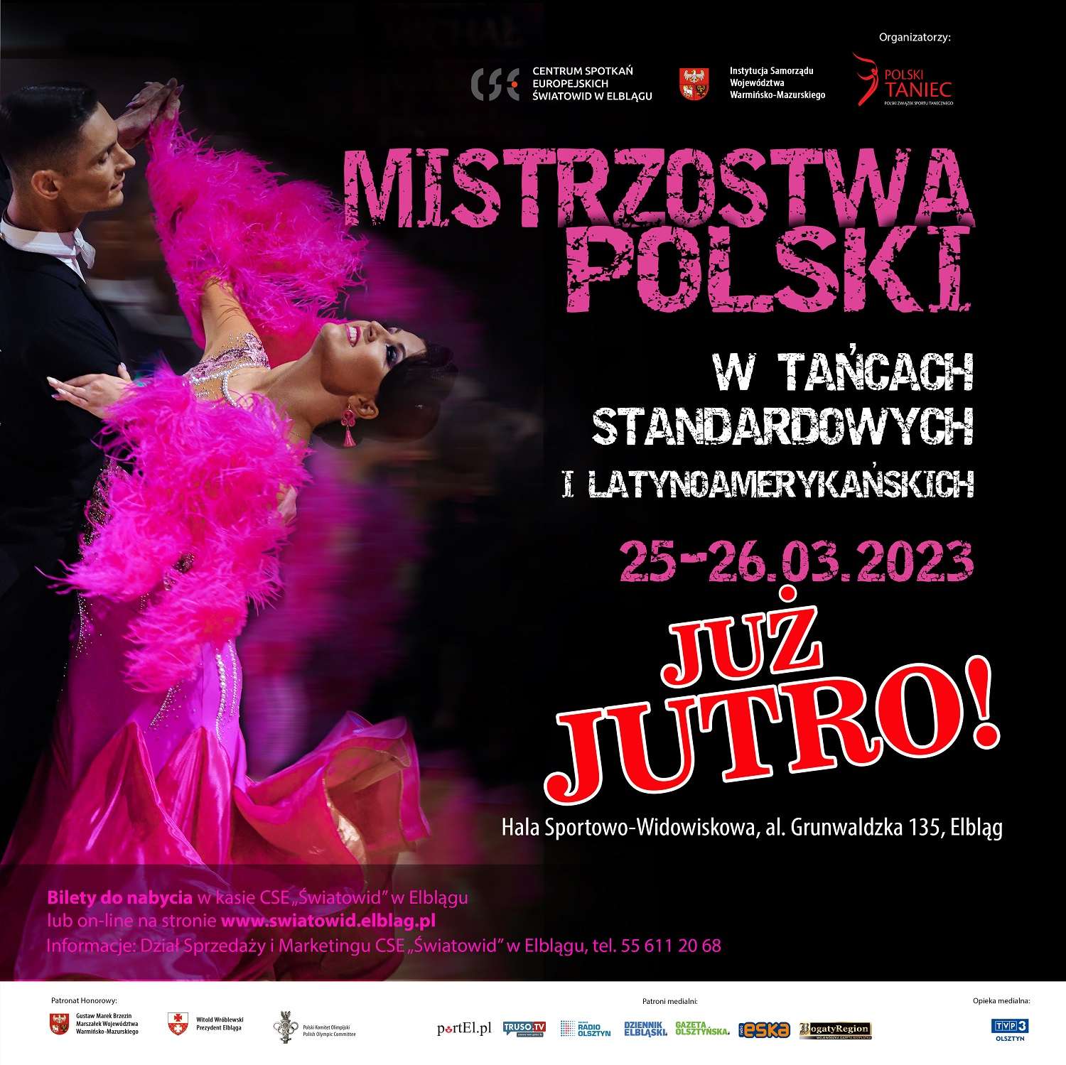 Jutro startują Mistrzostwa Polski w tańcach standardowych i latynoamerykańskich