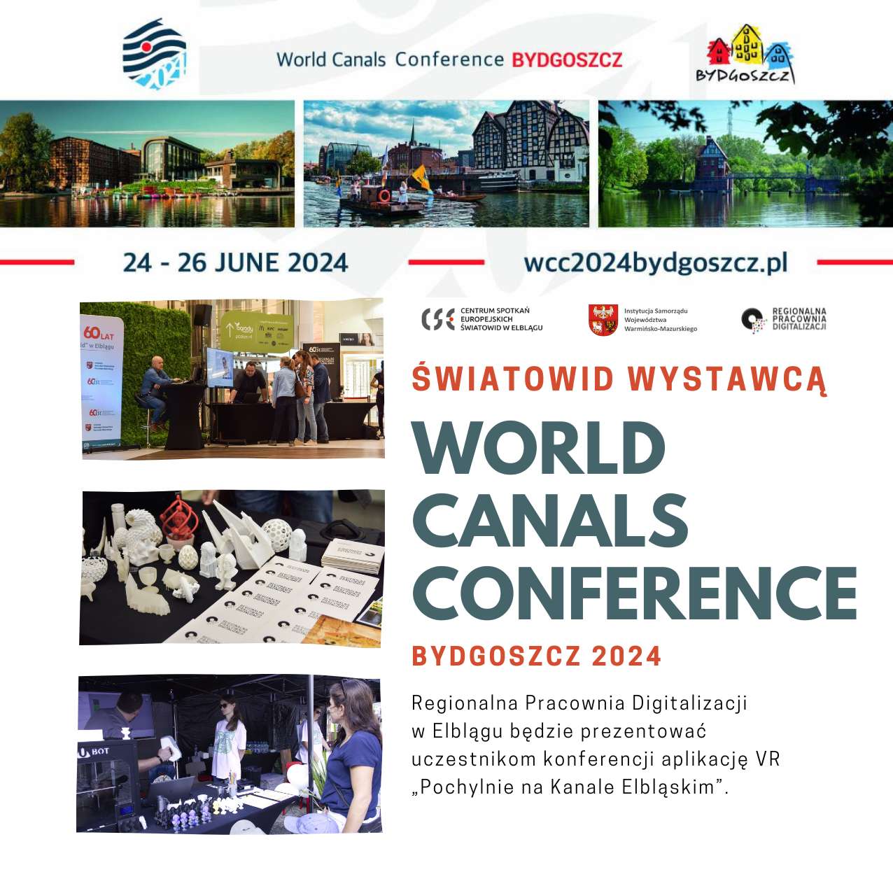 Światowid wystawcą na World Canals Conference Bydgoszcz 2024