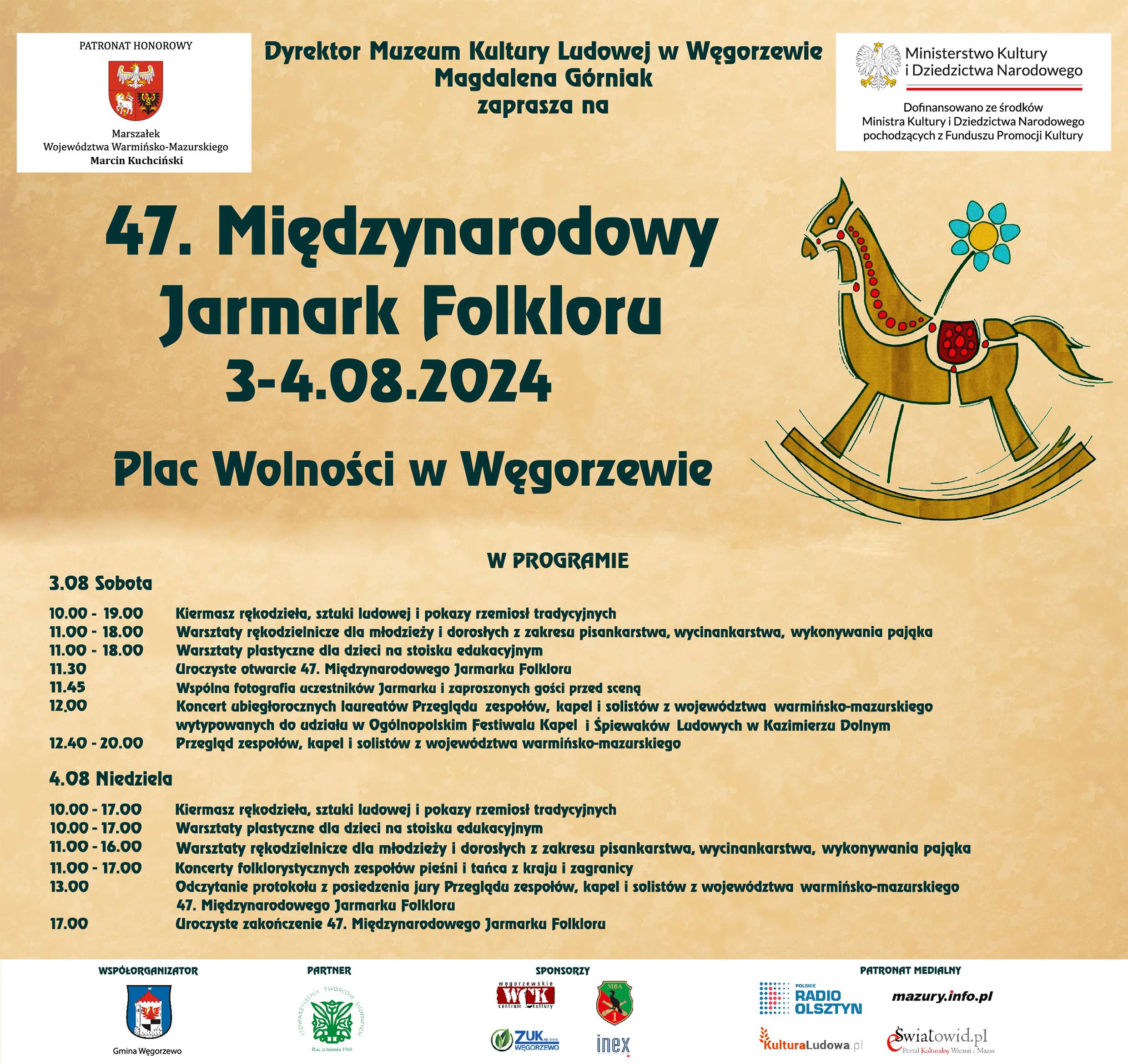 47. Międzynarodowy Jarmark Folkloru w Węgorzewie