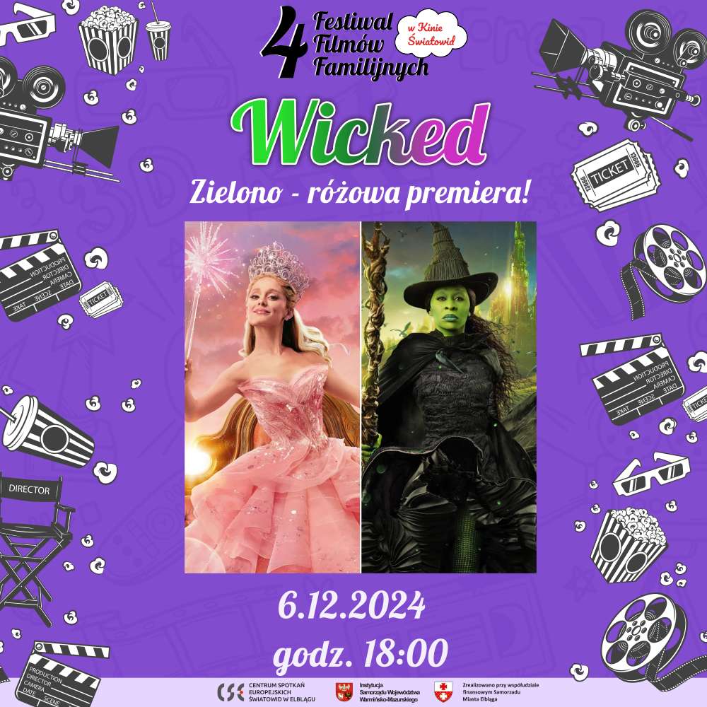 Różowo-zielona premiera filmu "Wicked" na Festiwalu Filmów Familijnych