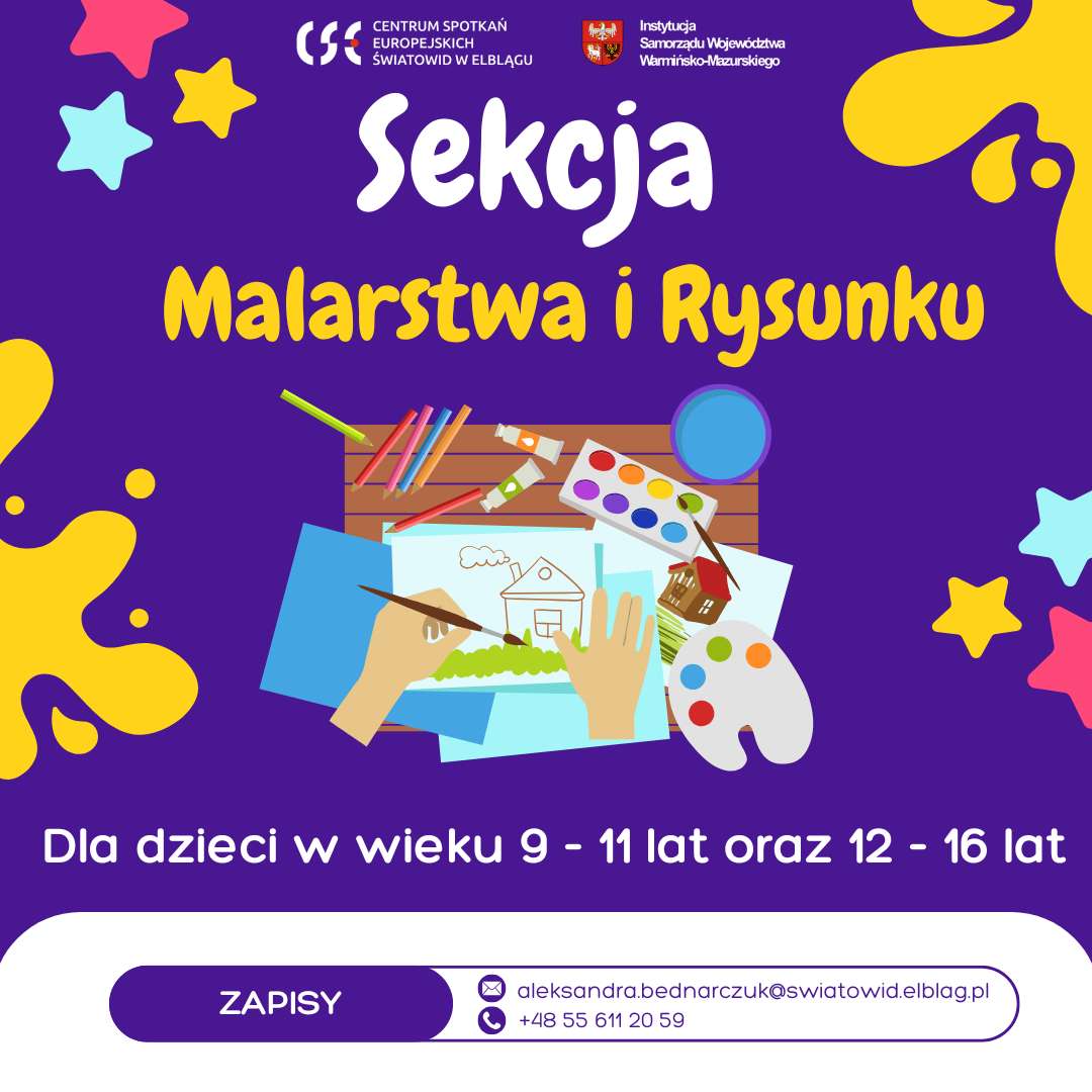 Miłośnicy malarstwa i rysunku poszukiwani - dołącz do sekcji malarstwa i rysunku