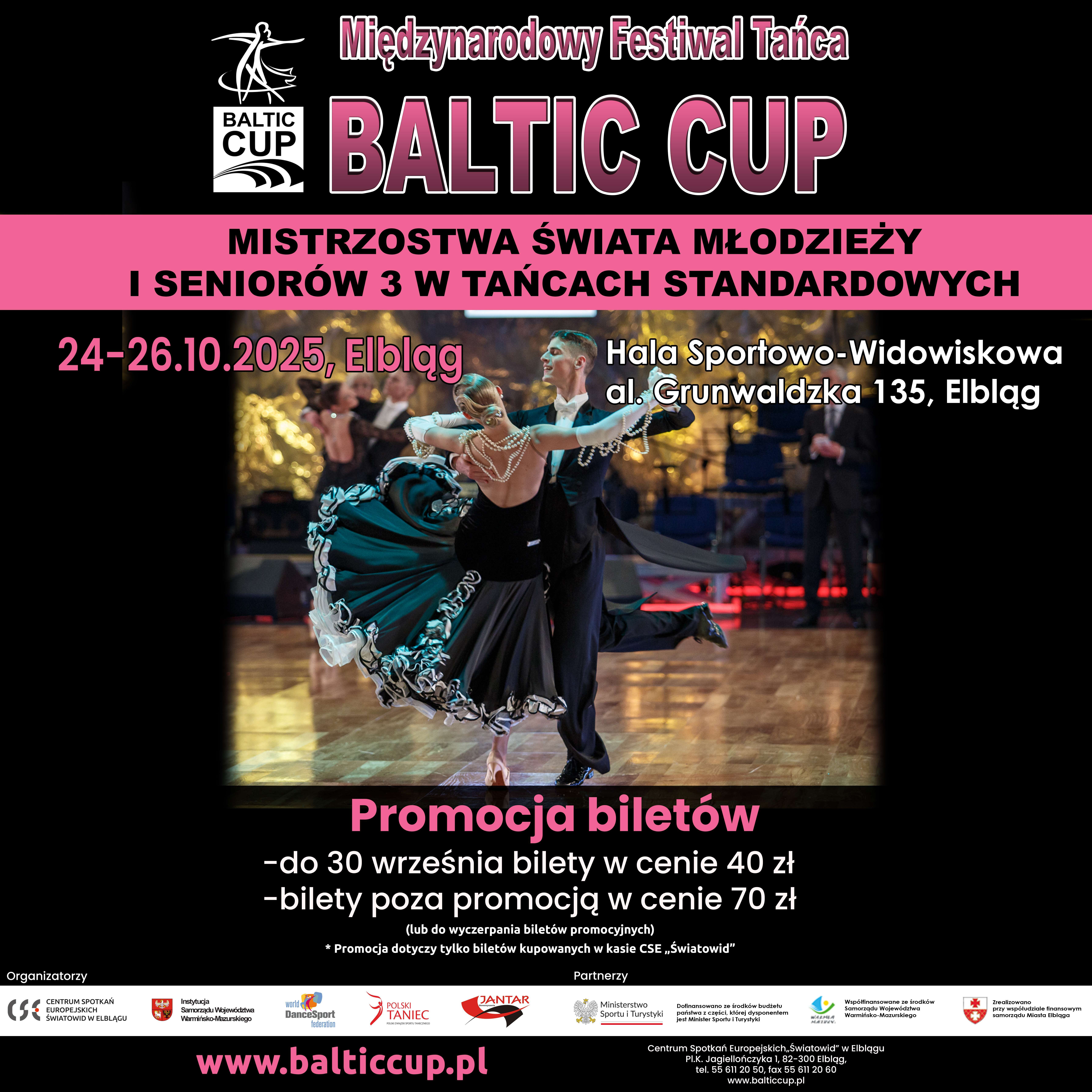 25. Międzynarodowy Festiwal Tańca Baltic Cup — trzy dni tańca, pasji i światowej klasy rywalizacji