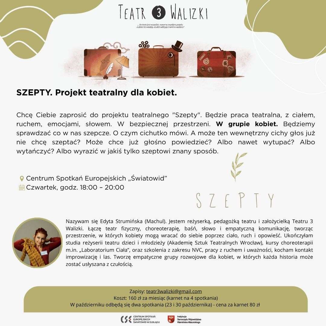 SZEPTY. Projekt teatralny dla kobiet