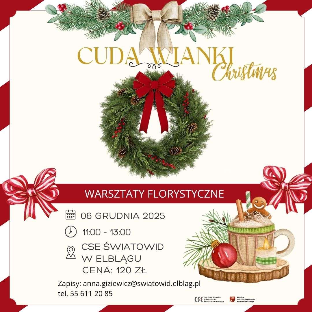 Warsztaty florystyczne „Cuda Wianki Christmas” – poczuj magię zbliżających się Świąt