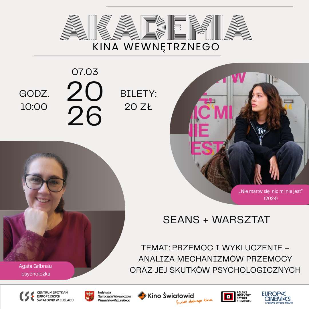 Nowy cykl w Kinie Światowid: Akademia Kina Wewnętrznego – film i psychologia w jednym