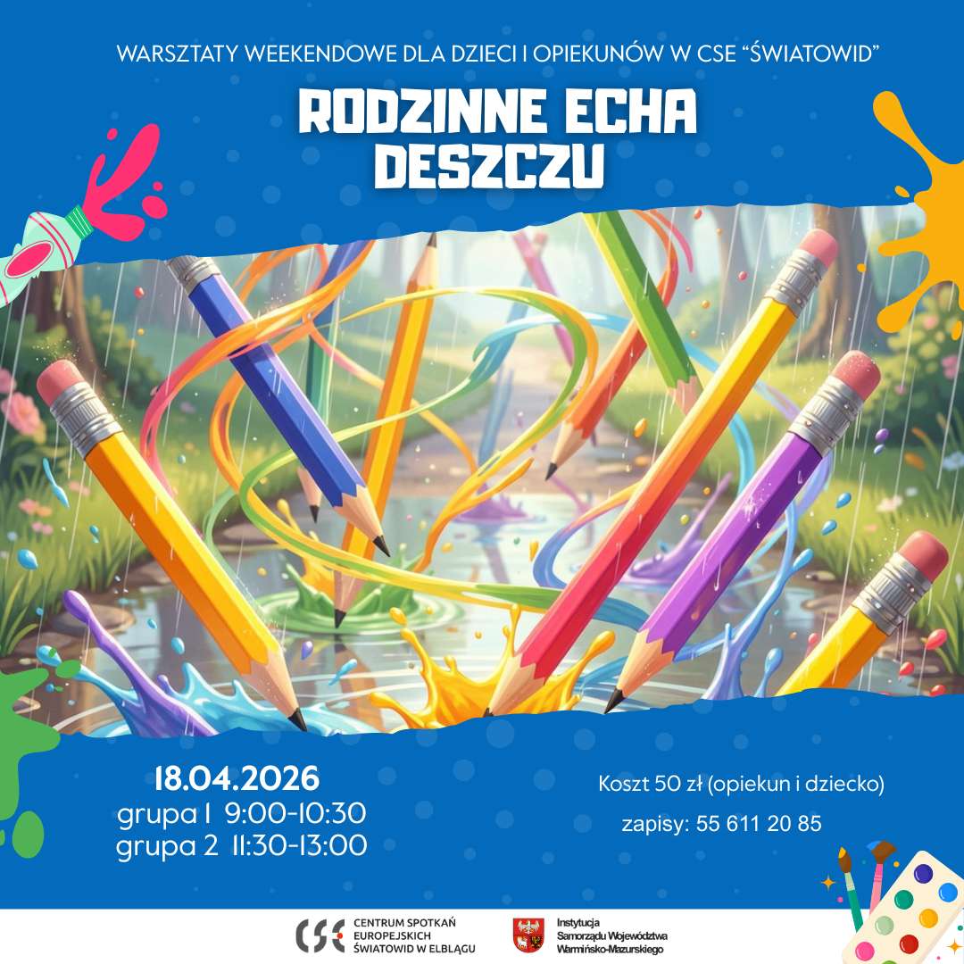 Rodzinne Echa Deszczu – twórcze warsztaty dla dzieci i opiekunów