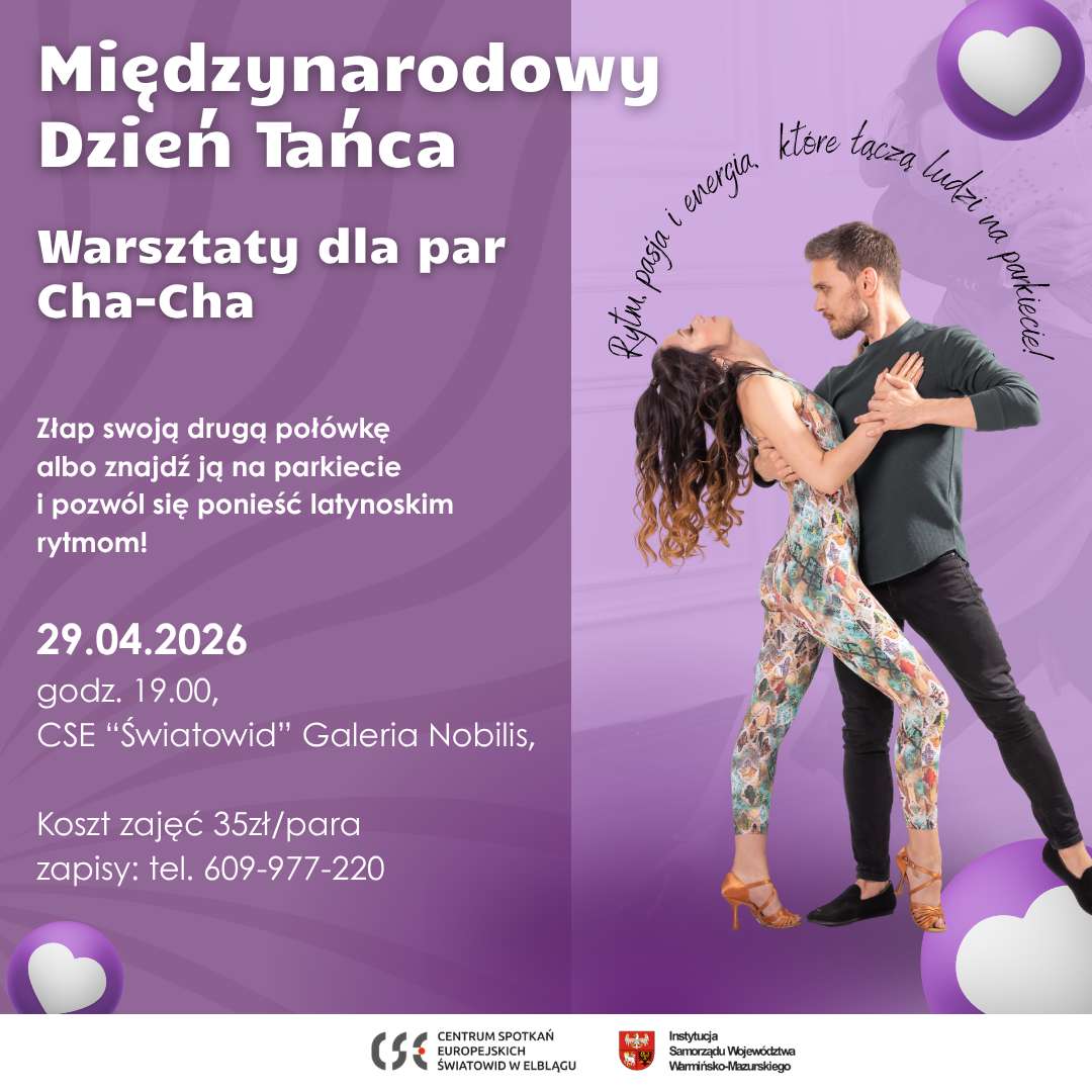 Cha cha dla par na Międzynarodowy Dzień Tańca | 29.04.2026