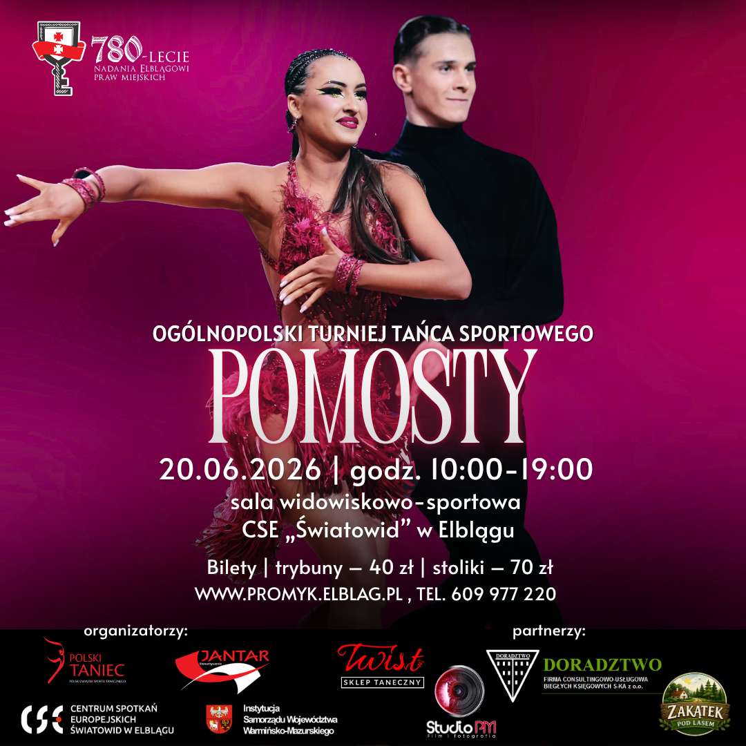 POMOSTY 2026 - ogólnopolski turniej tańca sportowego w CSE „Światowid”
