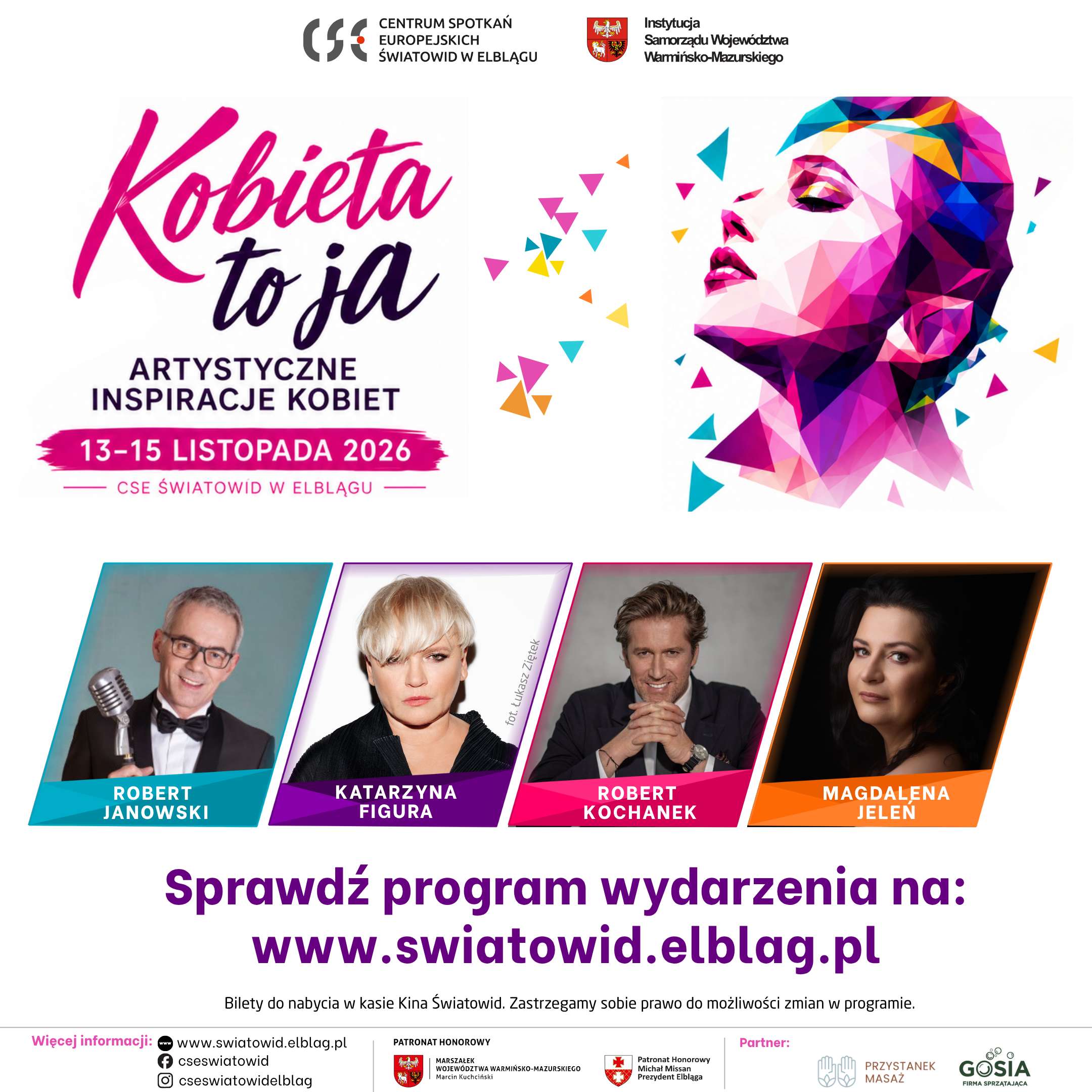 „Kobieta to ja” – trzy dni artystycznych inspiracji w CSE „Światowid” | 13-15.11.2026