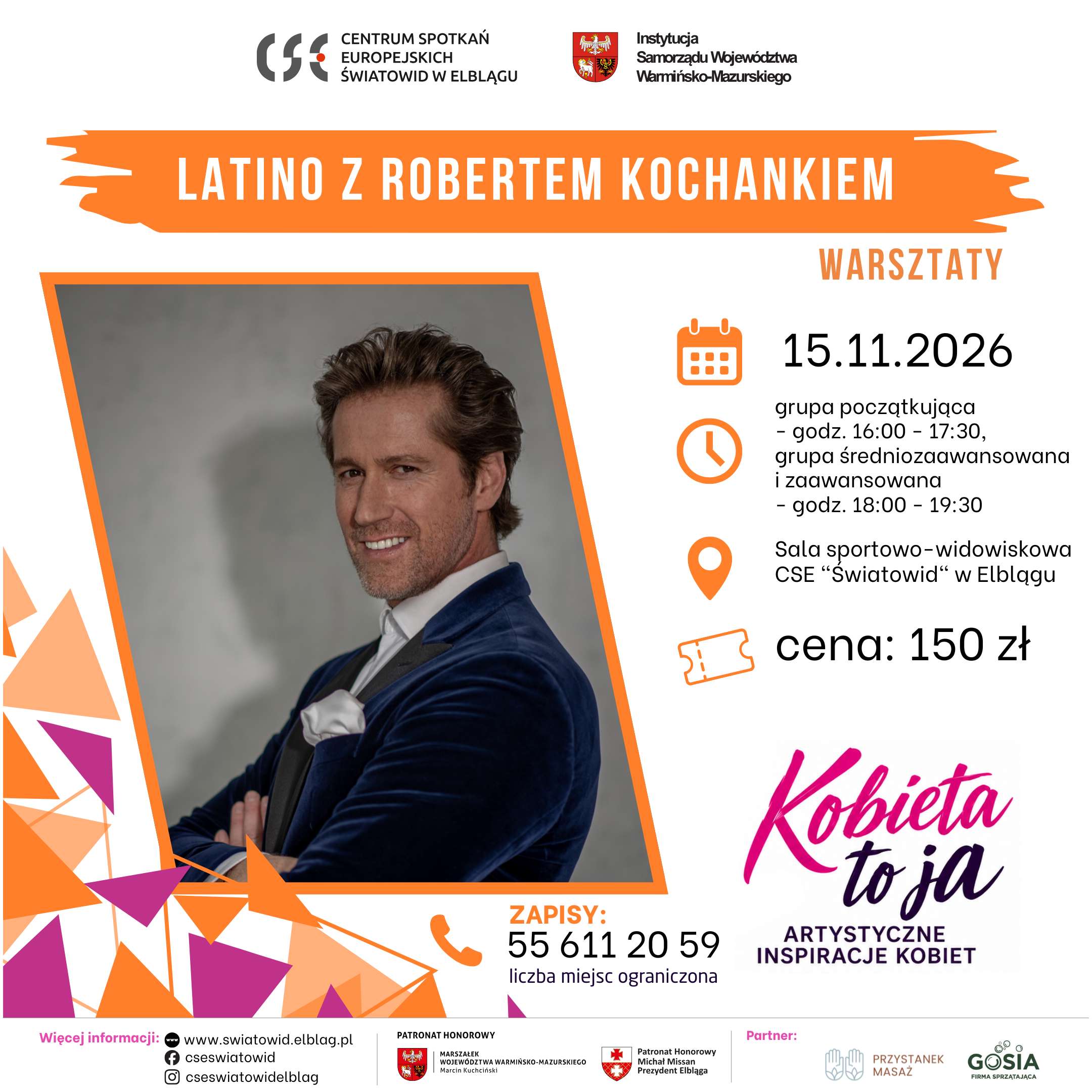 „Latino z Robertem Kochankiem” – taneczna energia w Światowidzie | 15.11.2026