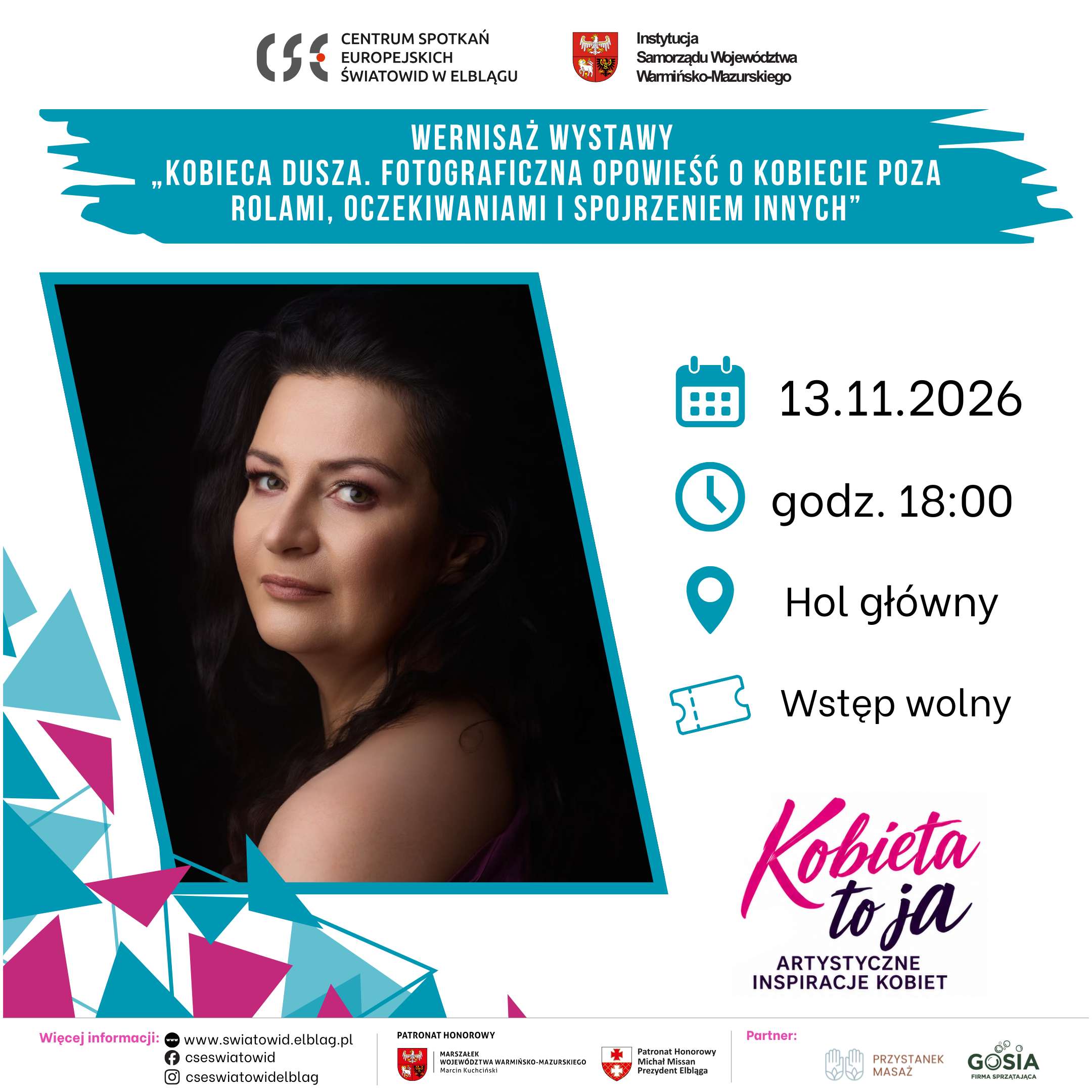 „Kobieca Dusza” – wystawa Magdaleny Jeleń podczas „KOBIETA TO JA” | 13.11.2026