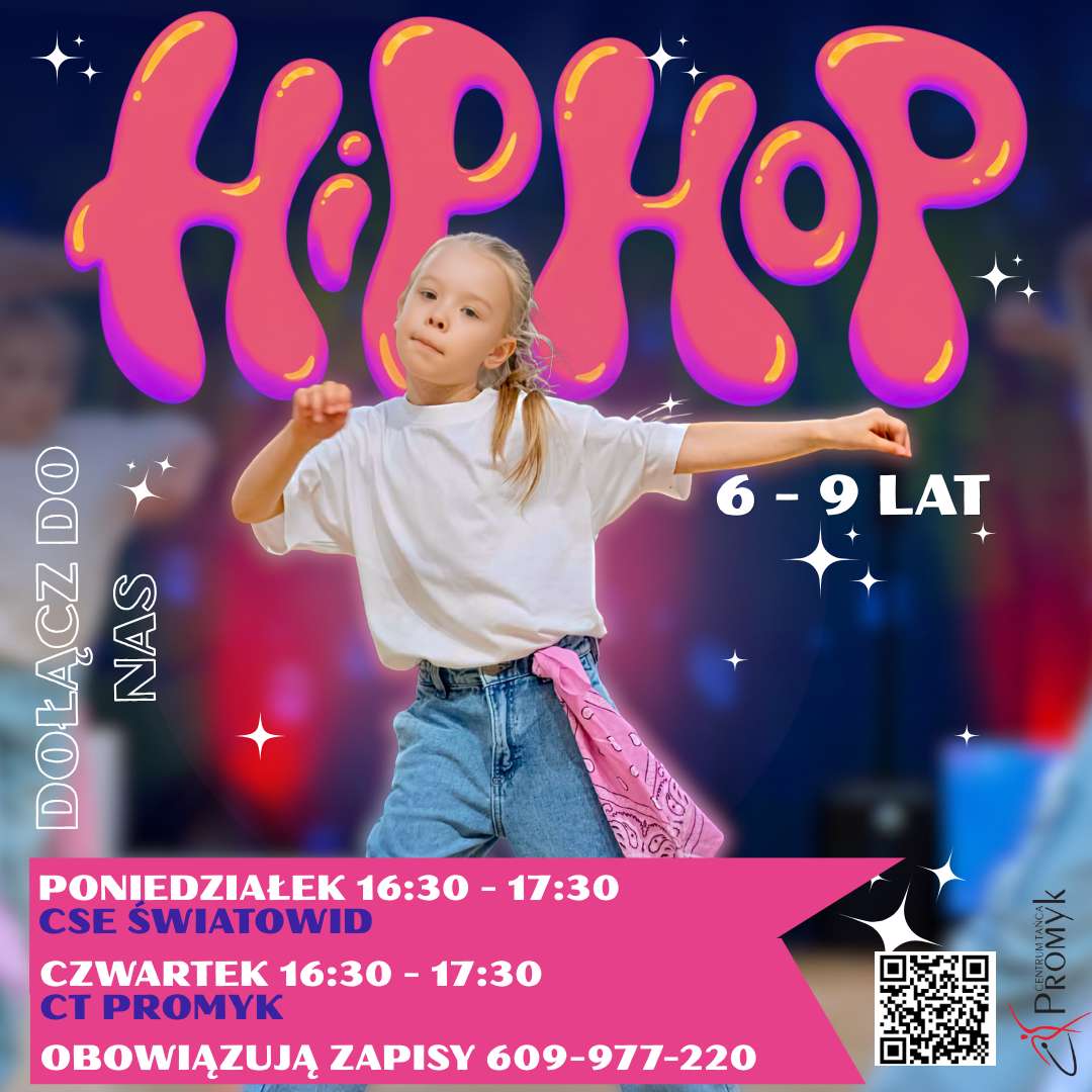 Hip-hop dla dzieci w wieku 6–9 lat. Zajęcia dla początkujących w Elblągu