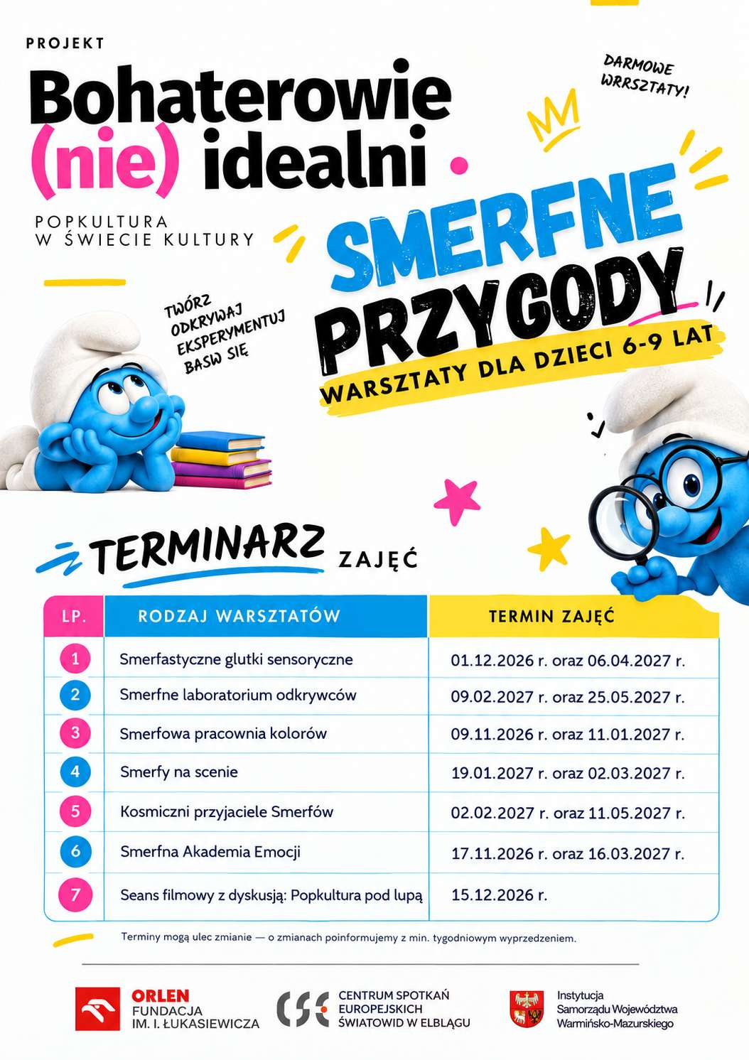 „Bohaterowie (nie)idealni” – zapraszamy na bezpłatne warsztaty dla dzieci!