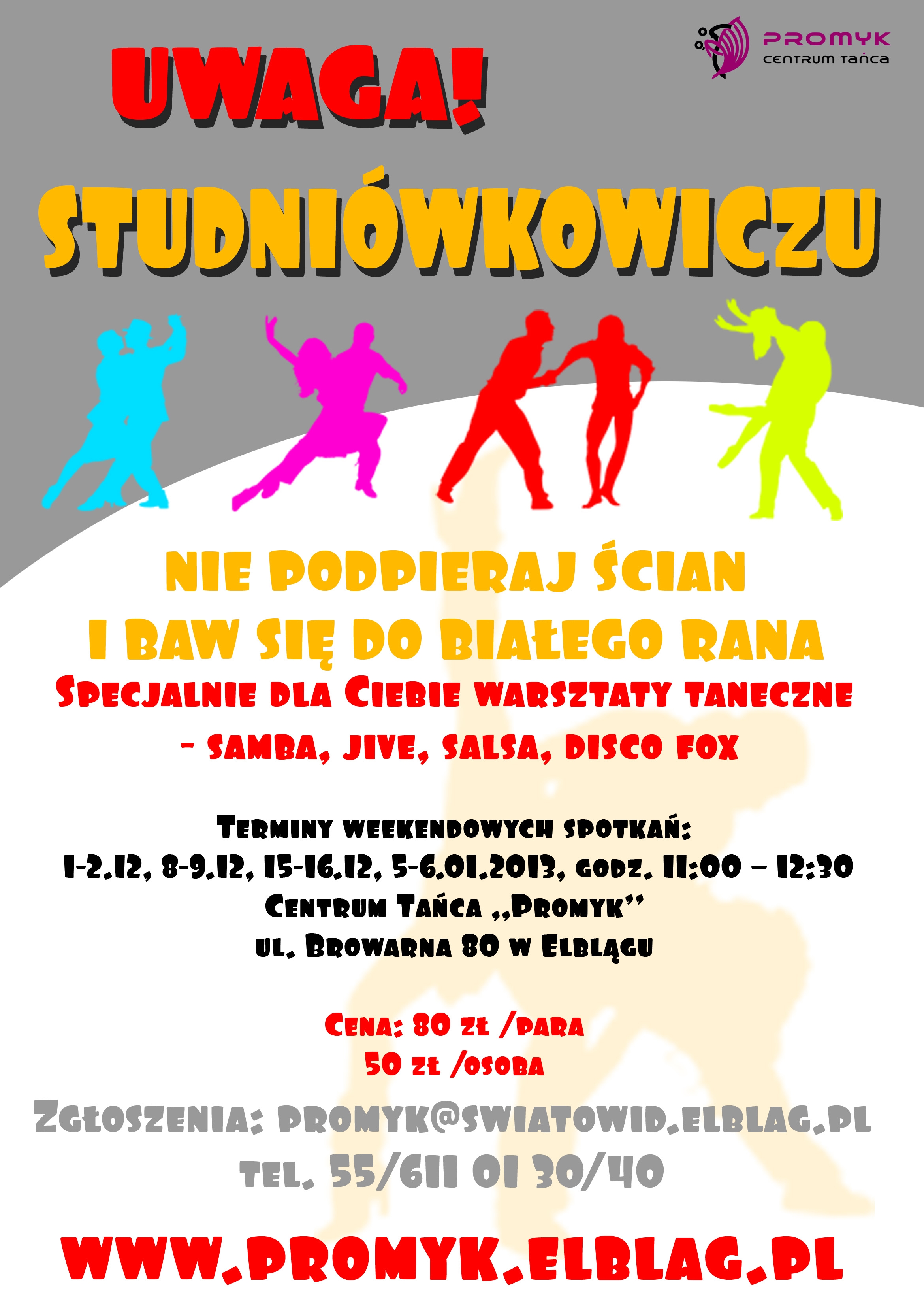 Taneczne warsztaty dla studniówkowiczów