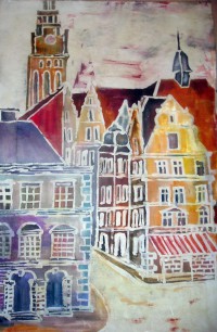 Woskiem malowane tkaniny