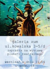 Galeria ZUM zaprasza na wernisaż wystawy plakatu