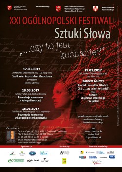 Festiwal Sztki Słowa już za tydzień